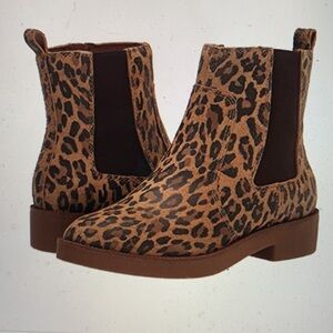 Lucky Brand Leopard Ressy Ankle Booties Size 11